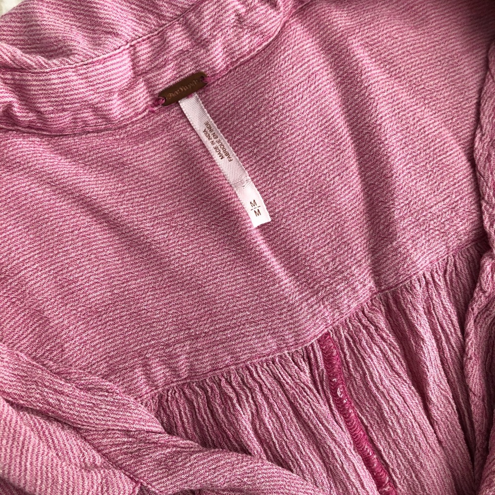 Free People Striped Flow Shirt